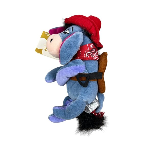 Disney Store Winnie the Pooh Cowboy Eeyore Bean Bag Plush Toy 9" With Tags - Picture 5 of 8